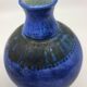 Jacques Blin vase in blue ceramic, France, Mid Century Design