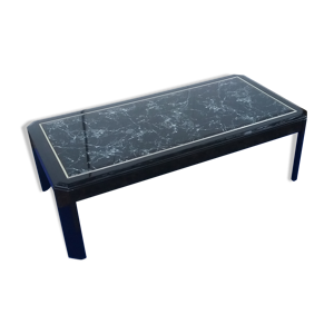 table basse vintage noire