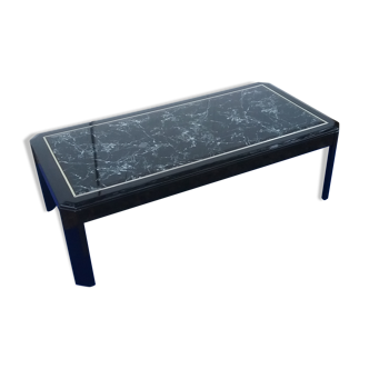 Table basse vintage noire