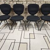 Set of 4 vintage design ergonomic chairs