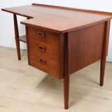 Scandinavian "Boomerang" teak desk - 1960s