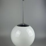 1960s and 1970s Globe Lamp, Hanging Lamp, Glass Ceiling Lamp, Space Age Des