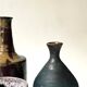 Handcrafted and signed stoneware vase, ceramic, circa 1970