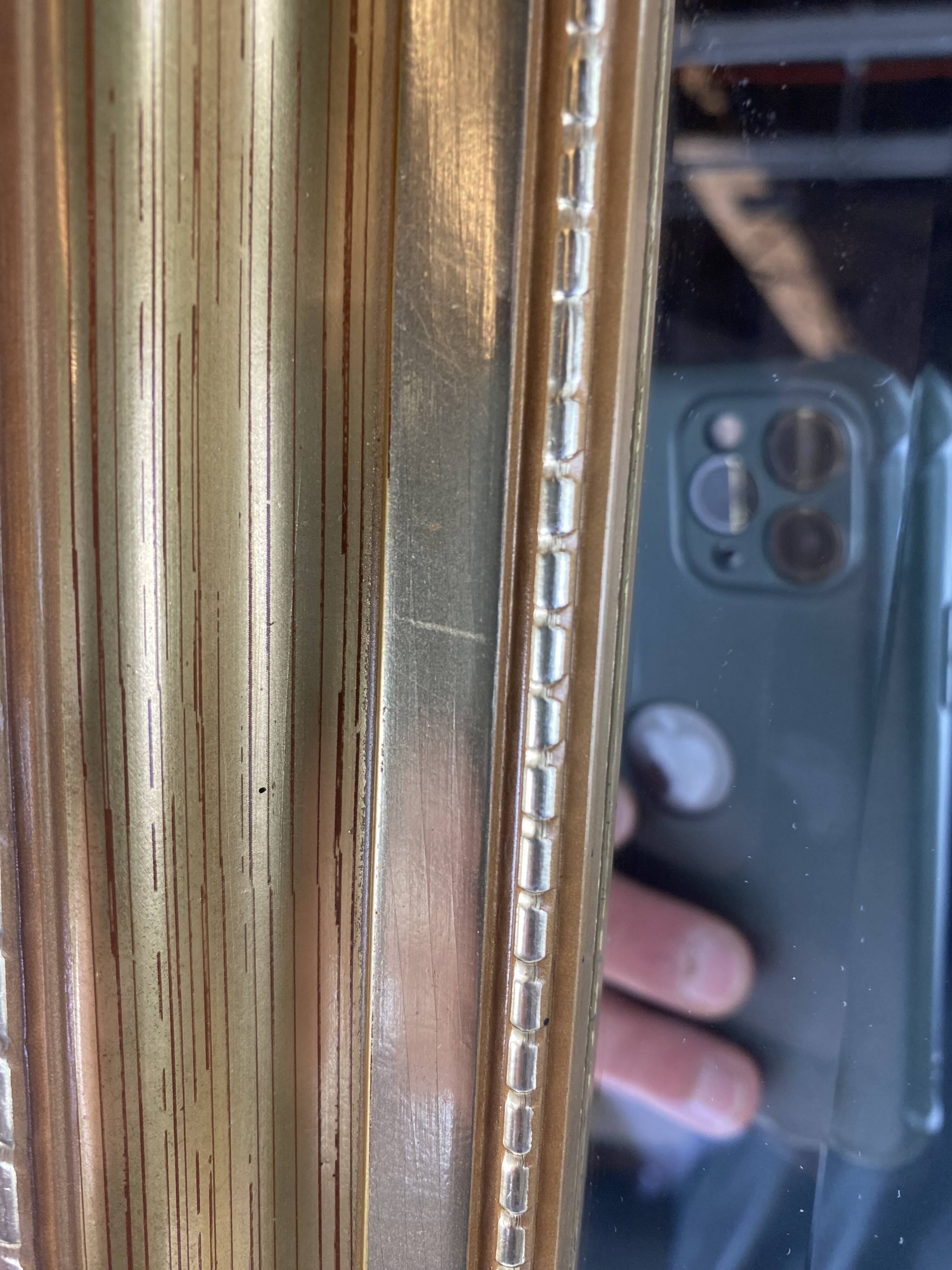 Gold Beveled Mirror