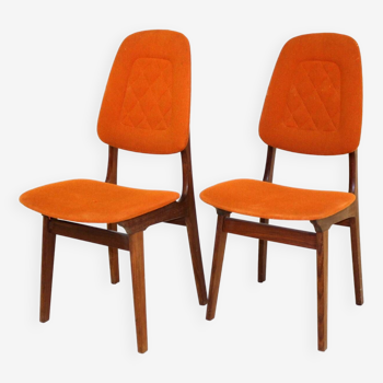 Set of 2 Scandinavian teak chairs, Sweden, 1960