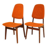 Set of 2 Scandinavian teak chairs, Sweden, 1960