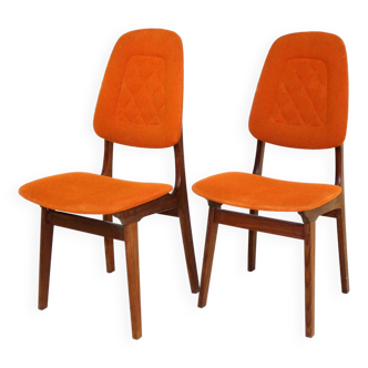 Set of 2 Scandinavian teak chairs, Sweden, 1960