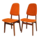 Set de 2 chaises scandinave en teck, Suède, 1960