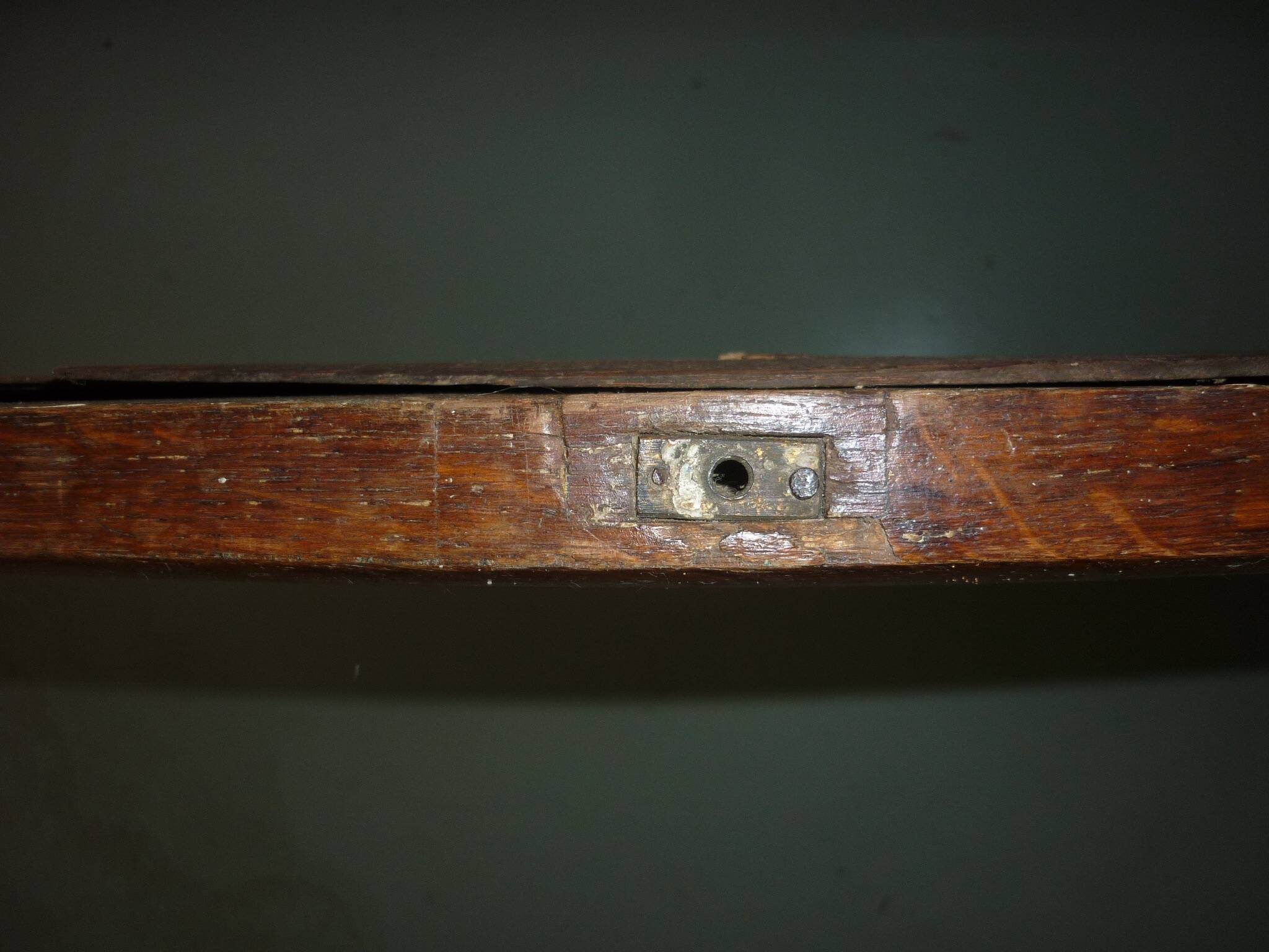 Miroir ovale cadre bois 74X58