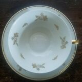 Service à Thé en porcelaine dorée signé Luf