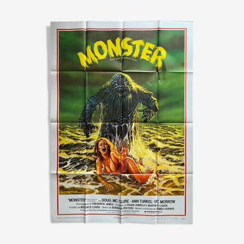 Affiche cinéma originale "Les Monstres de la Mer" 100x140cm 1980