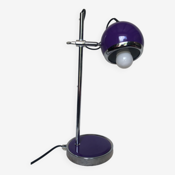 Vintage purple eyeball lamp