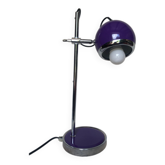 Lampe eyeball violette vintage