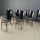 Post modern wooden dining chairs, 1980s - set of 10