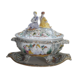 Portuguese porcelain tureen Alcobaca
