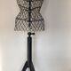 Mannequin buste couturière tripode Idéal métal et bois vintage 50