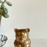 Small bear in solid brass vintage