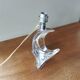 Pied de lampe vintage en cristal