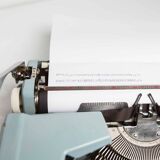 Sky Blue Brother Typewriter from 1980