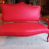 Louis XV red canapé 15