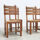 Ensemble de six chaises de salle à manger françaises