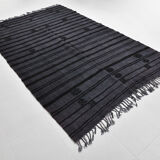 Gray & black oversize hemp rug 316x204cm