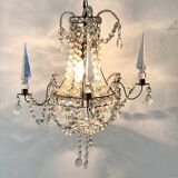 Early 20th century chandelier in bohemian crystal