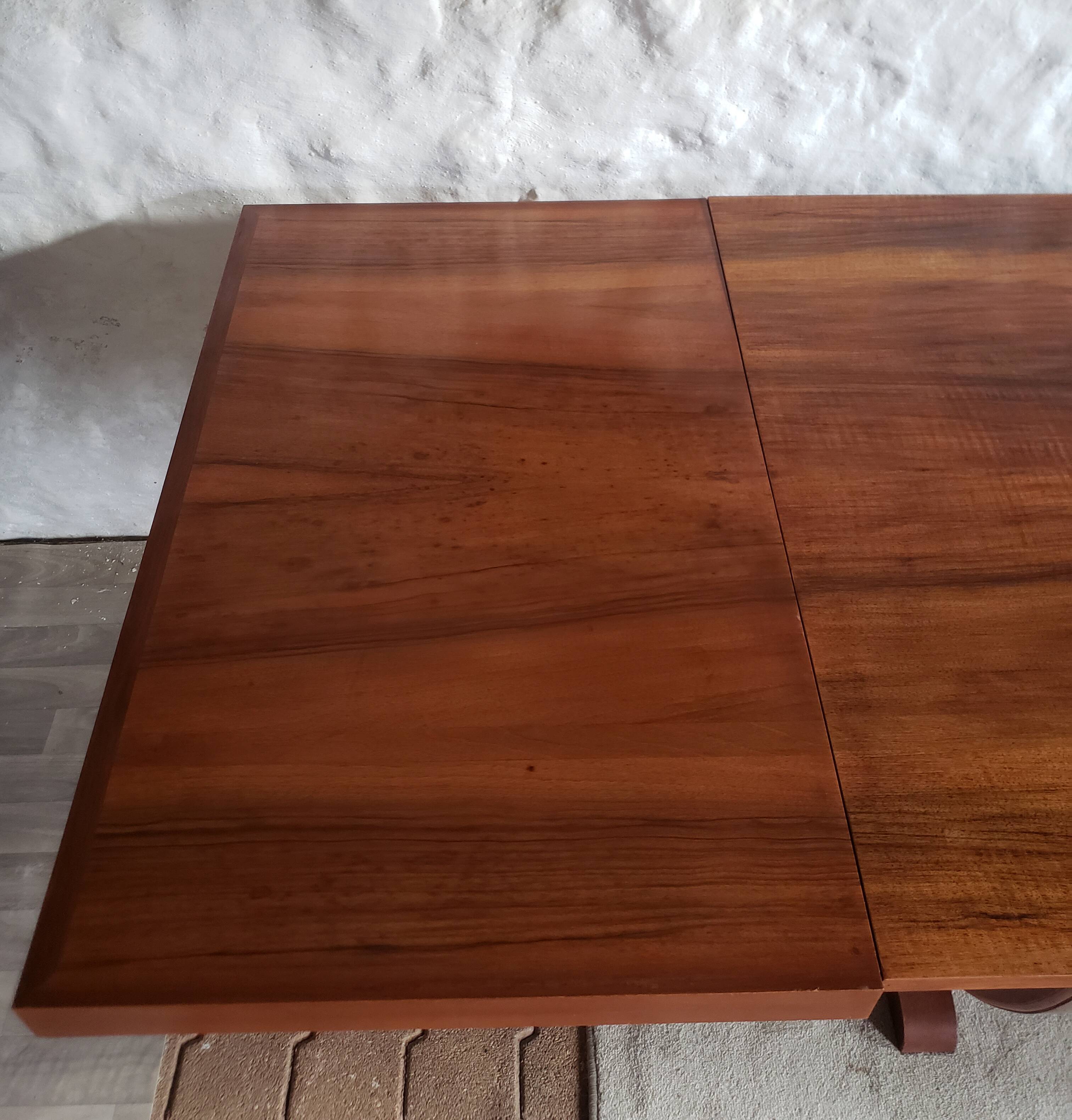 Walnut art-deco table