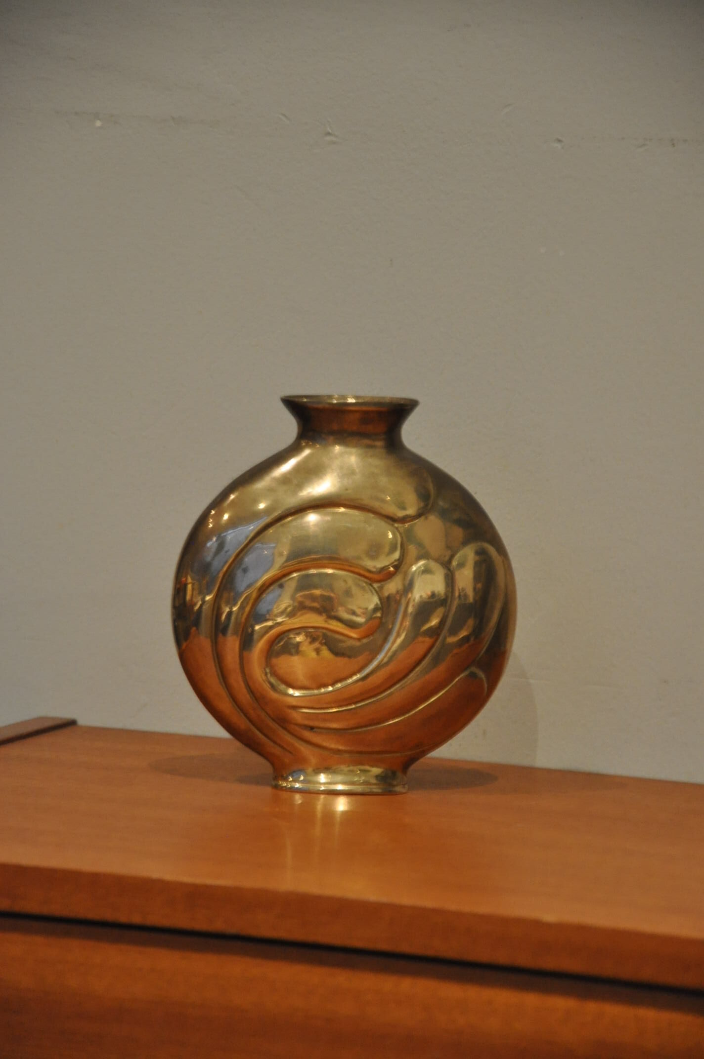 Vintage brass vase