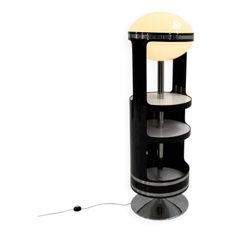 Bar Cabinet Pivotant avec Lampe Intégrée, 1960