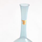 Sky blue bud vase by Arthur Percy for Gullaskruf Glasbruk, Sweden 1950s