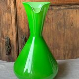 Empoli glass vase/carafe/ewer, 1960s