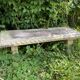 Vintage stone garden bench