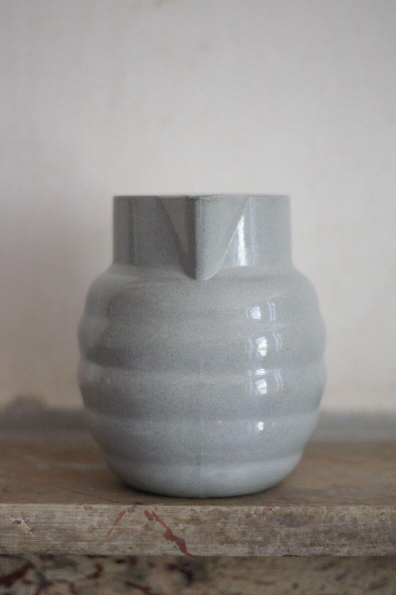 Ceramic pitcher Digoin, Art Deco pitcher, jug, kitchen, collection, pitcher