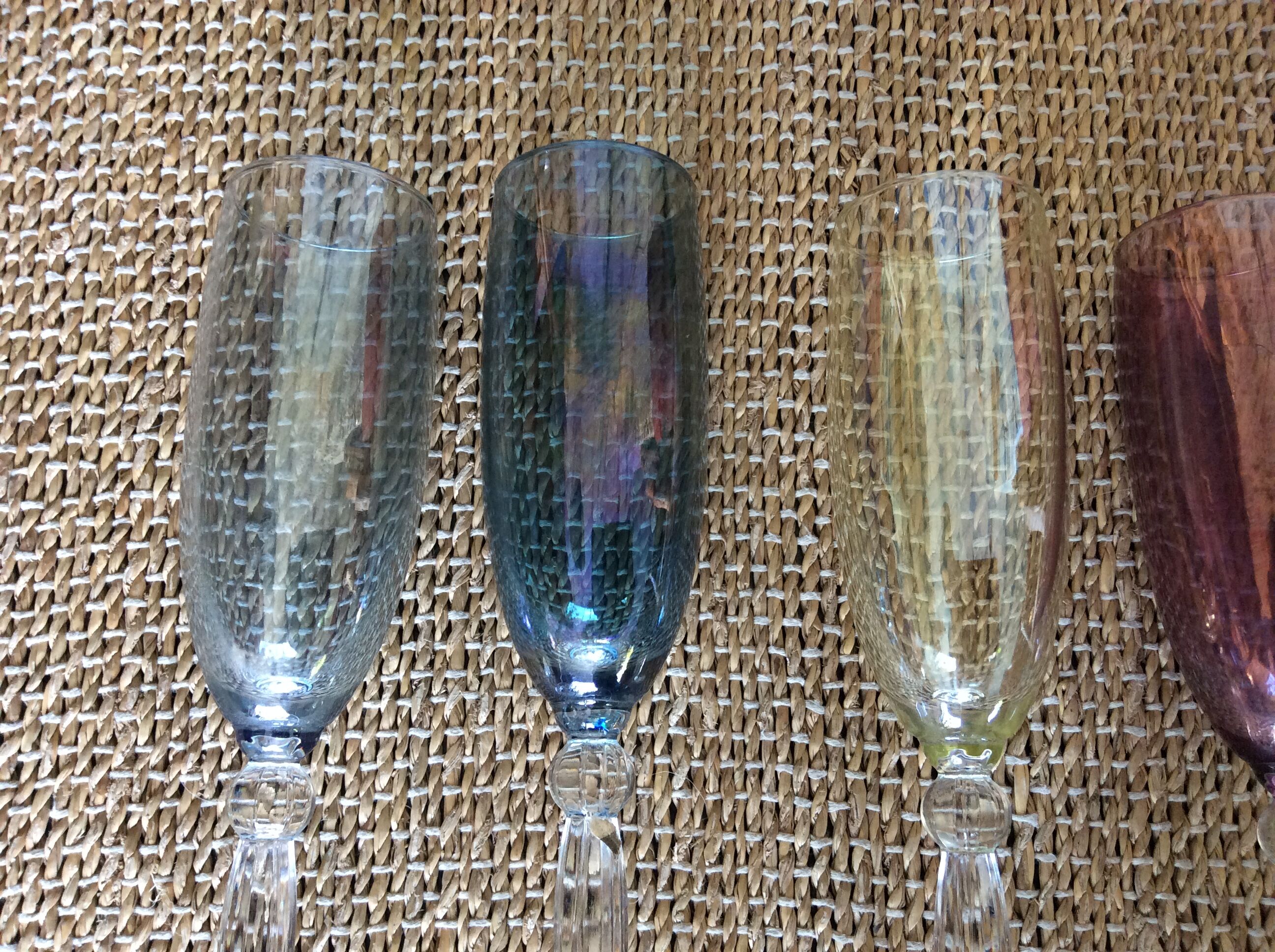 6 champagne flutes