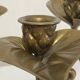Vintage brass leaf chandelier