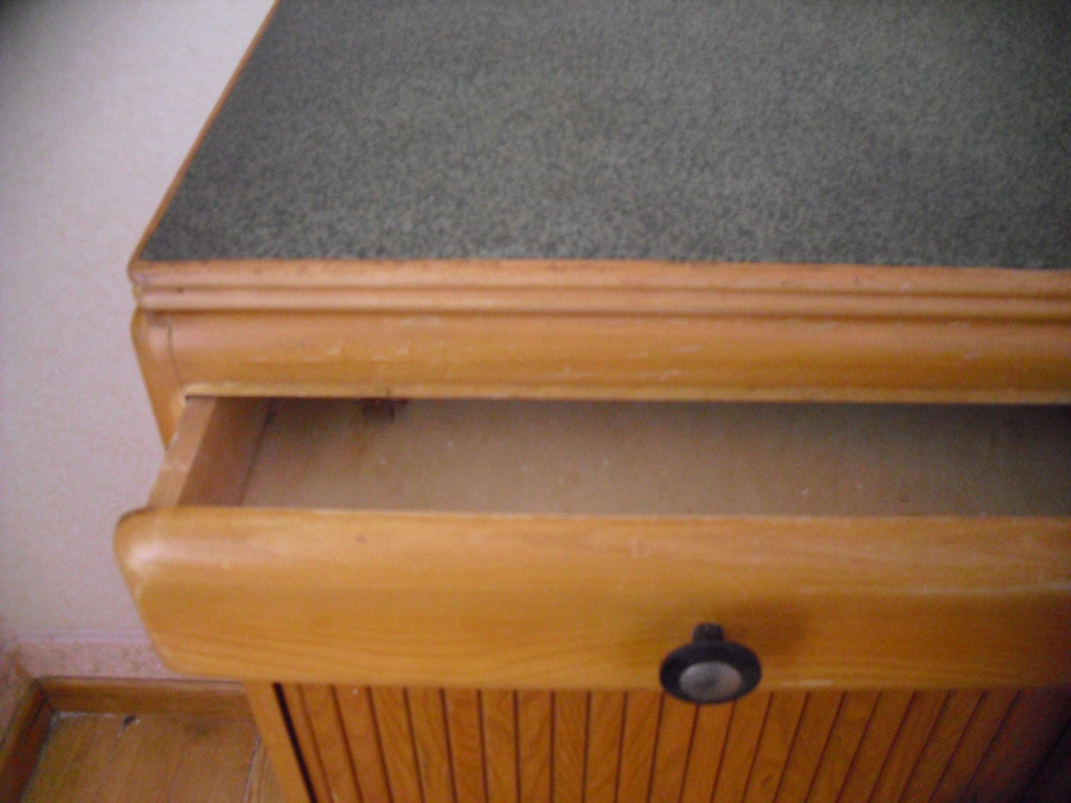 Wooden curtain buffet