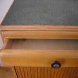 Wooden curtain buffet