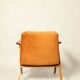 Fauteuil Lounge Vintage Burt Orange par J. Chierowski, 1960, Design Scandinave