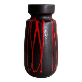 Vase des années 70 Scheurich 242-22, vase en céramique, poterie ouest-allemande