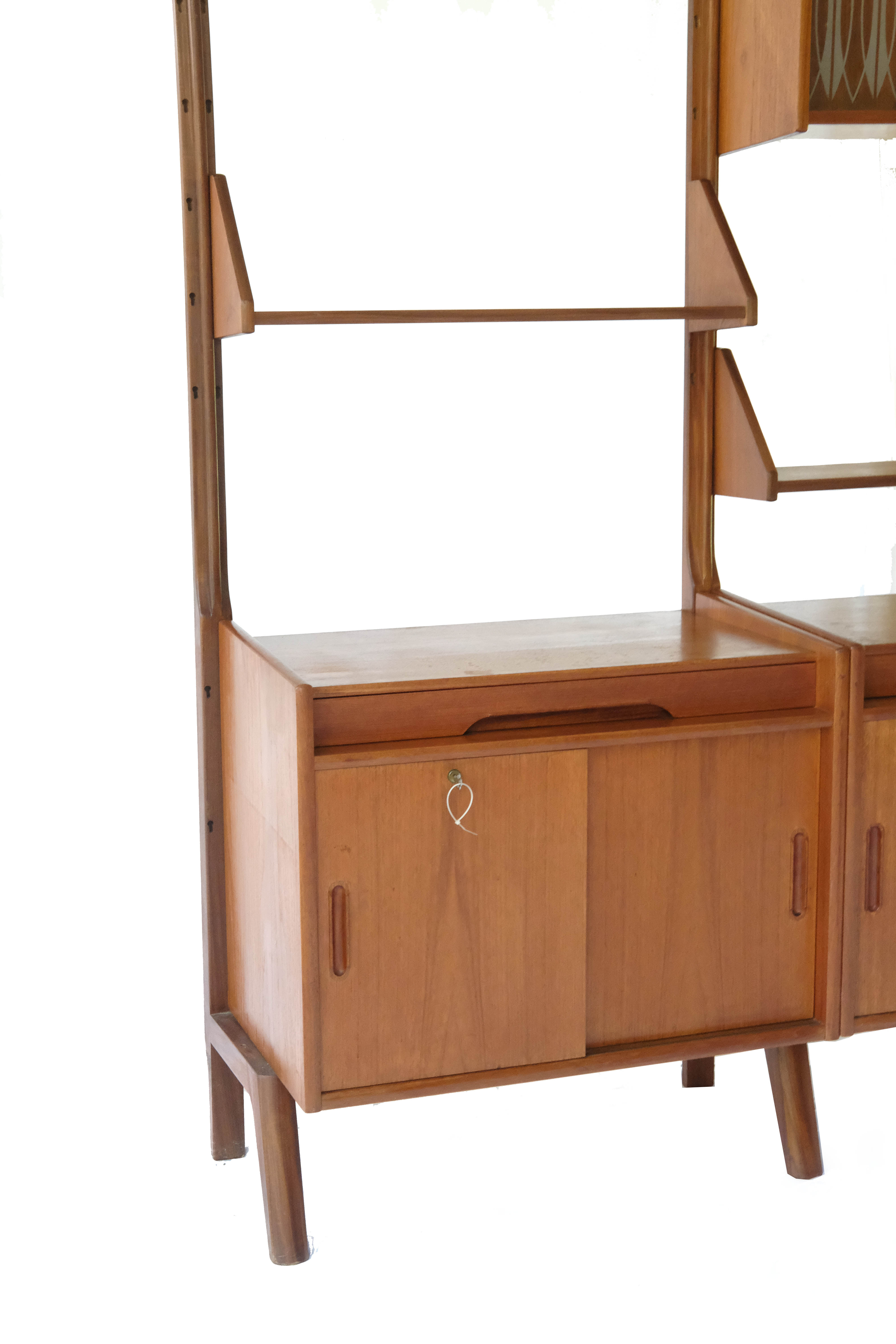 Wall unit, 3 Modules, System 'Libra' by Karl Edvard Korseth for Aandal Mobler, Norway 1960's