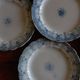 Set of 6 plates iron earth H Boulenger Choisy-le-Roi