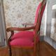 Fauteuil ancien restauré retapissé Louis-Philippe d’époque