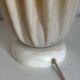 Vintage 1970 Athéna lamp by Georgia Jacob, draped in light salmon - 50 cm