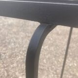 Modernist wrought iron side table