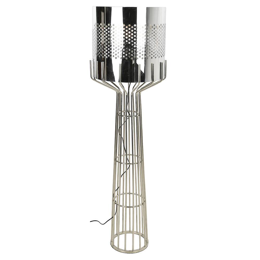 Grande lampe vintage en inox