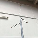 Postmodern German grey metal coat rack by Markus Börgens for D-Tec, 1980s.