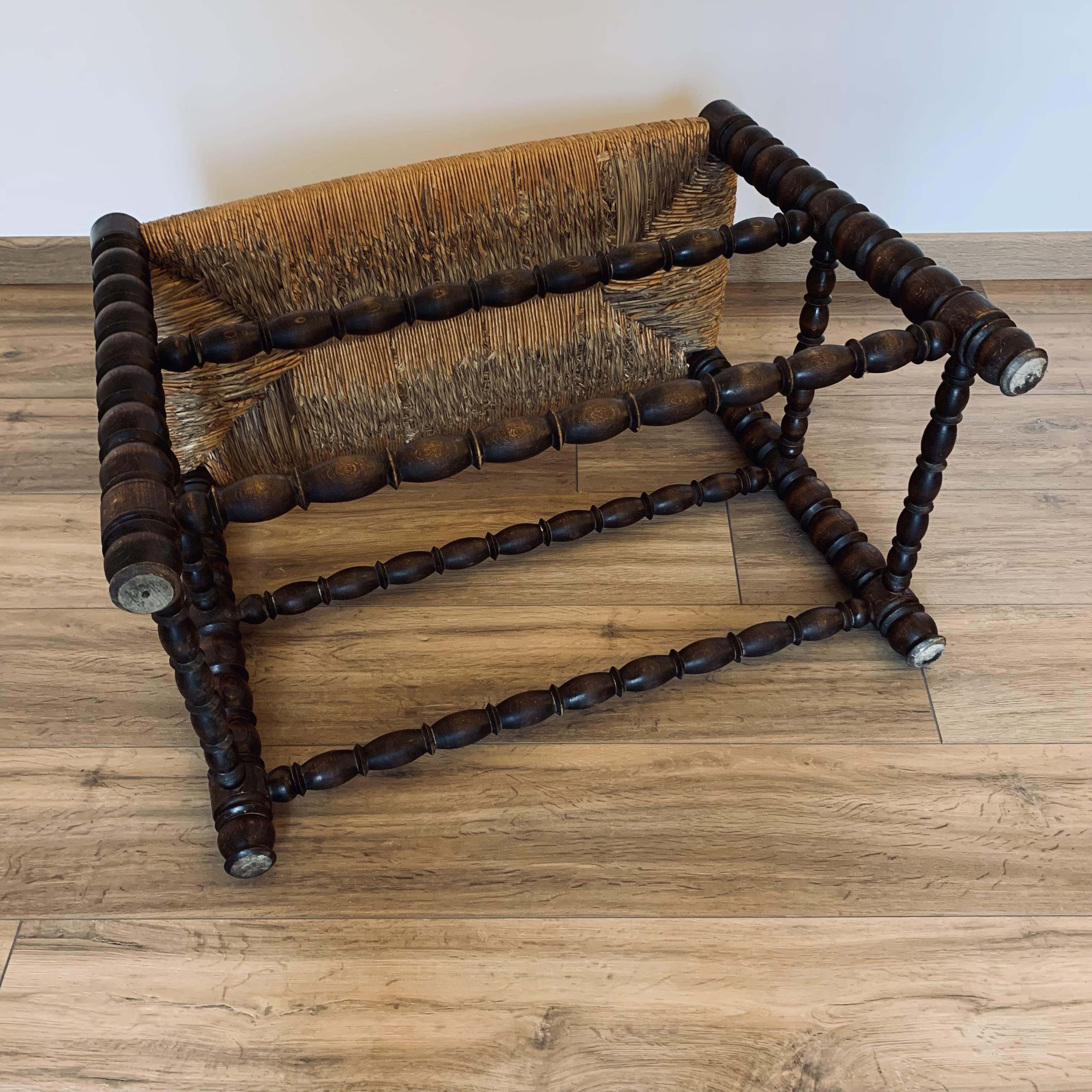 Mulched bench - turned wood