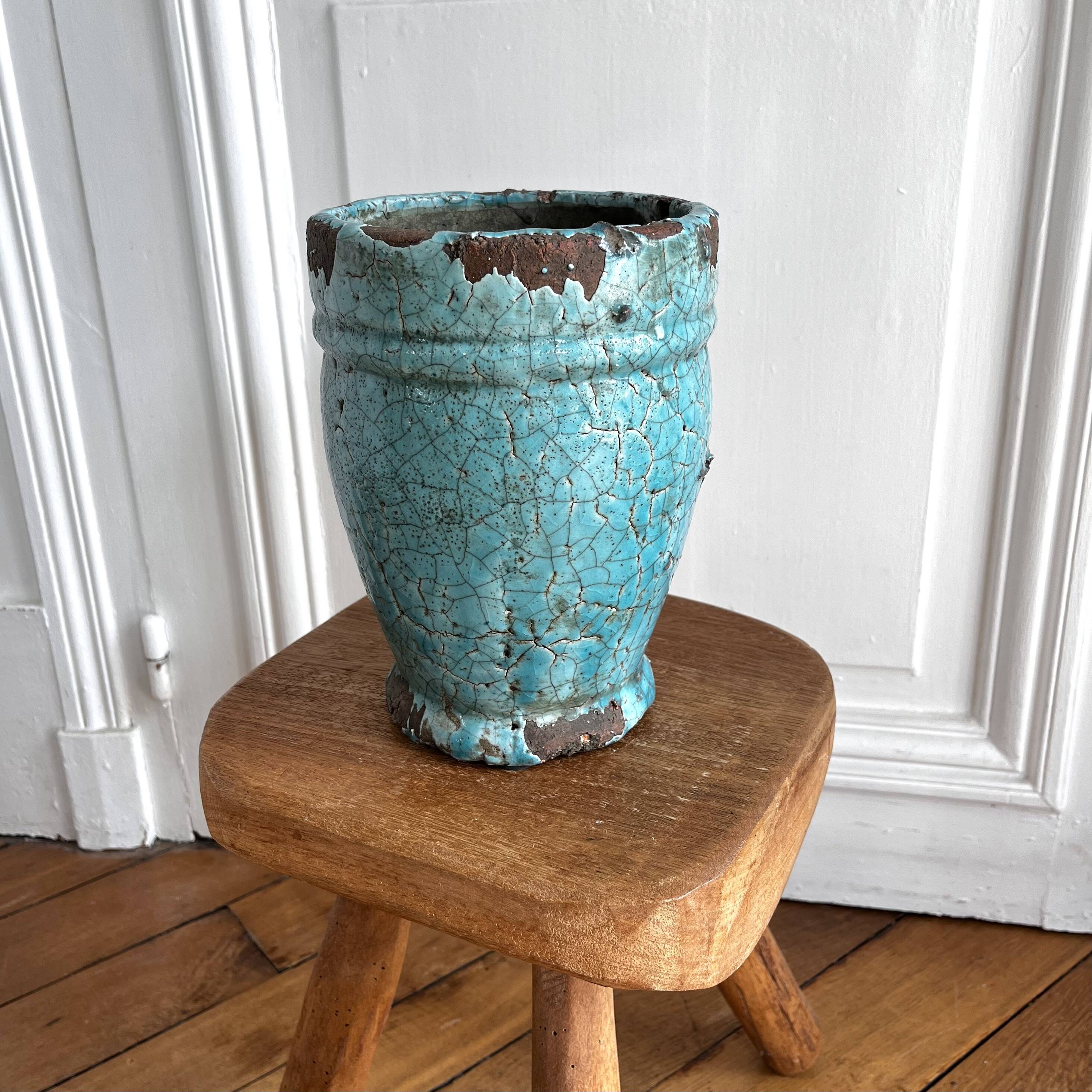 Glazed terracotta vase, Italy, 1950s