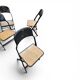12 x Clarin Corporation folding chair / USA 1920s